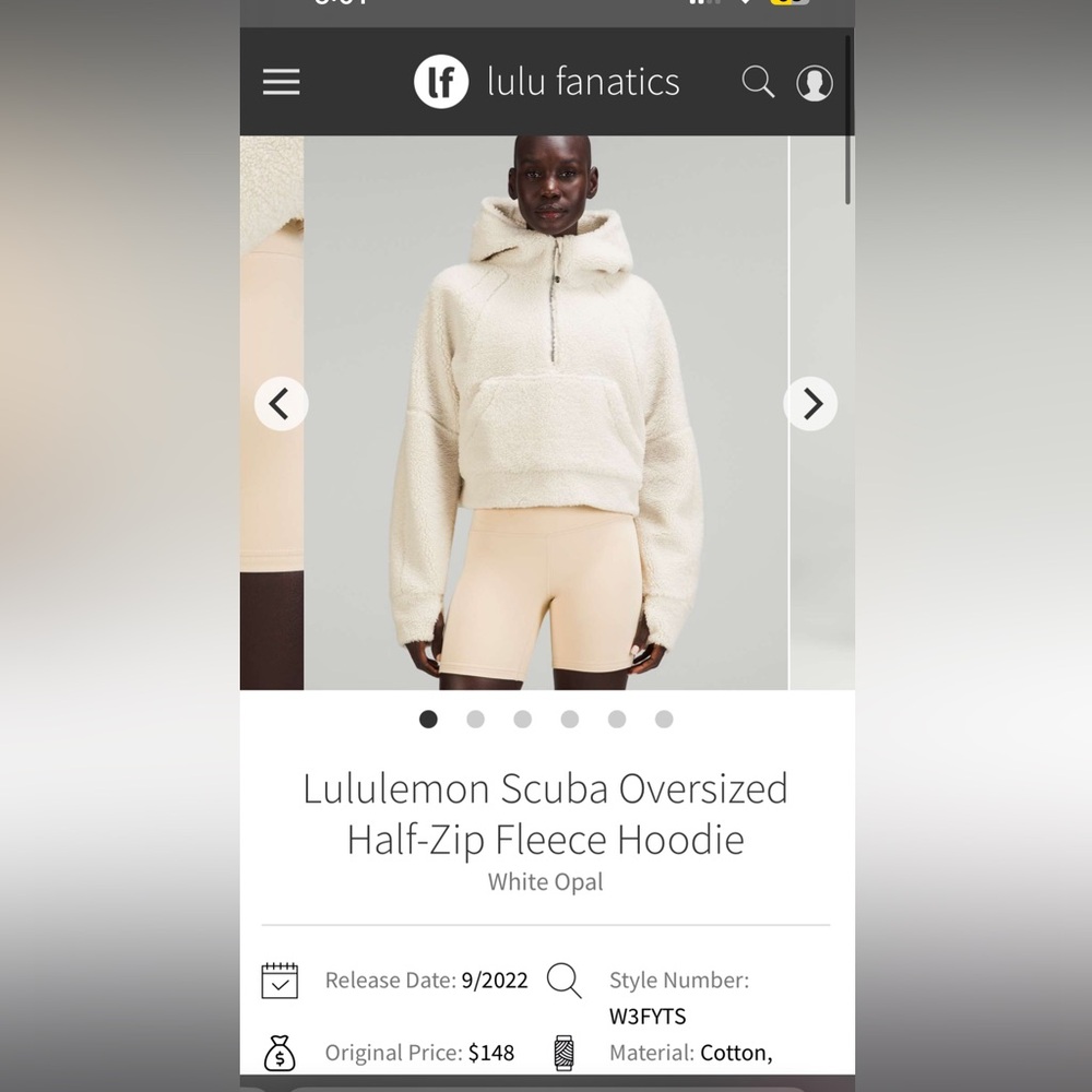 Lululemon Scuba Oversized Half-Zip Fleece Hoodie